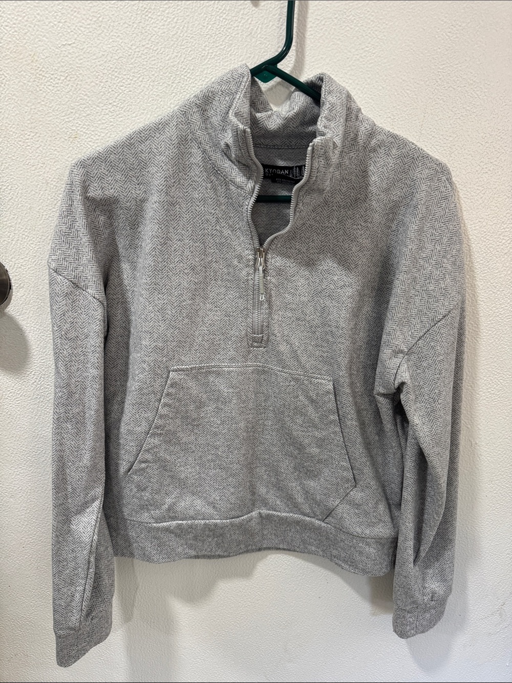 Light Gray Half-Zip Sweater